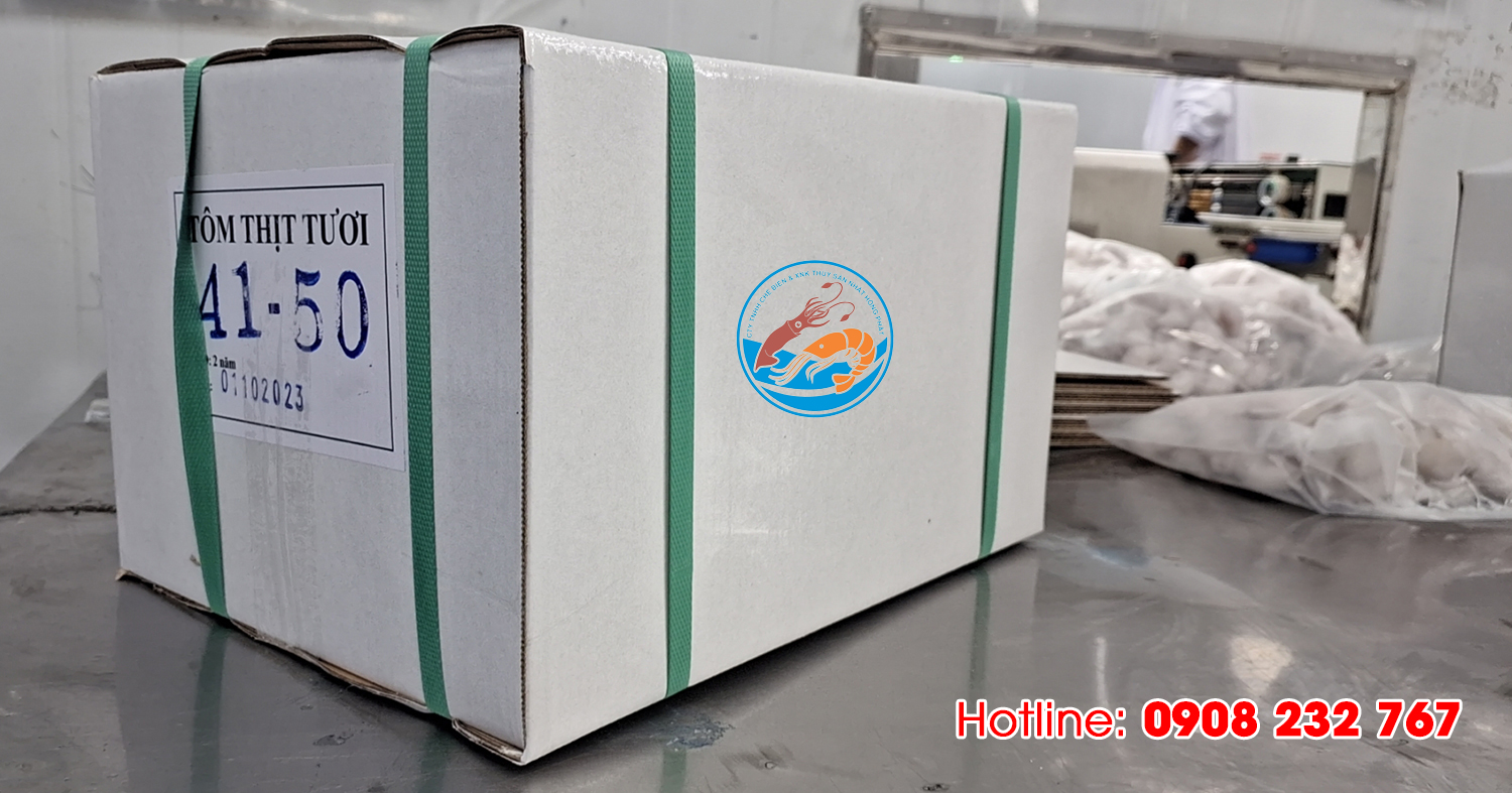 Tôm sú bóc nõn giòn đông lạnh, size 41 - 50, thùng 10 túi x 600gr, Giao Tp. HCM