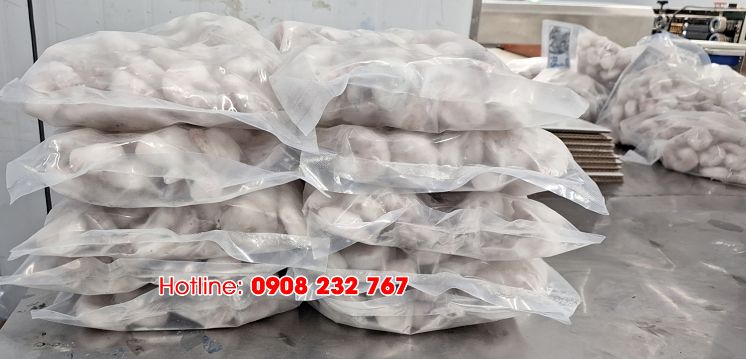 Tôm sú bóc nõn giòn đông lạnh, size 41 - 50, thùng 10 túi x 600gr, Giao Tp. HCM